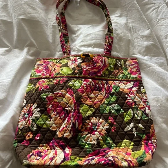 Vera Bradley English Rose Tote - Picture 2 of 9